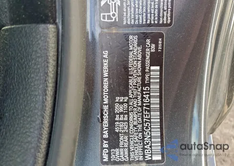 2014 BMW 428 Xi z USA, uszkodzony, nr VIN WBA3N5C57EF716415